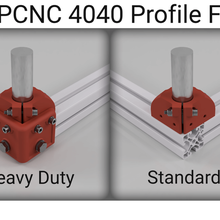 mpcnc corpulento primo 4040 perfil pés pesado dever adicionar monte add on partes 3d print model - Mito3D