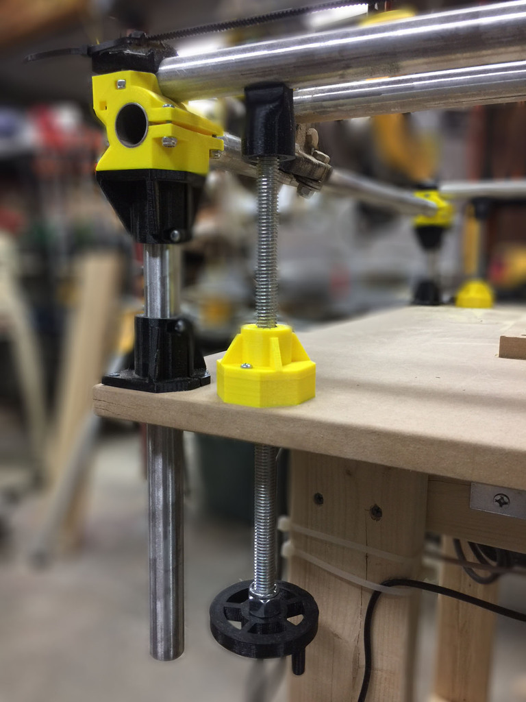 mpcnc pierna nivelador endurecedor grande mesa apoyo herramientas 3D print model - Mito3D