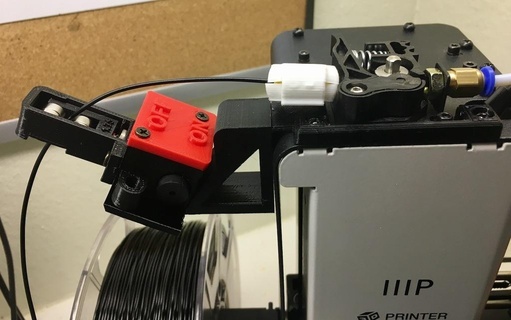 mpsm low filament sensor holder Tools monoprice select mini 3d printer accessories 3d print model - Mito3D