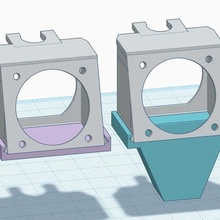 mpsm v1 experimental modular fan shroud tool duct monoprice select mini mp 3d printer parts 3d print model - Mito3D