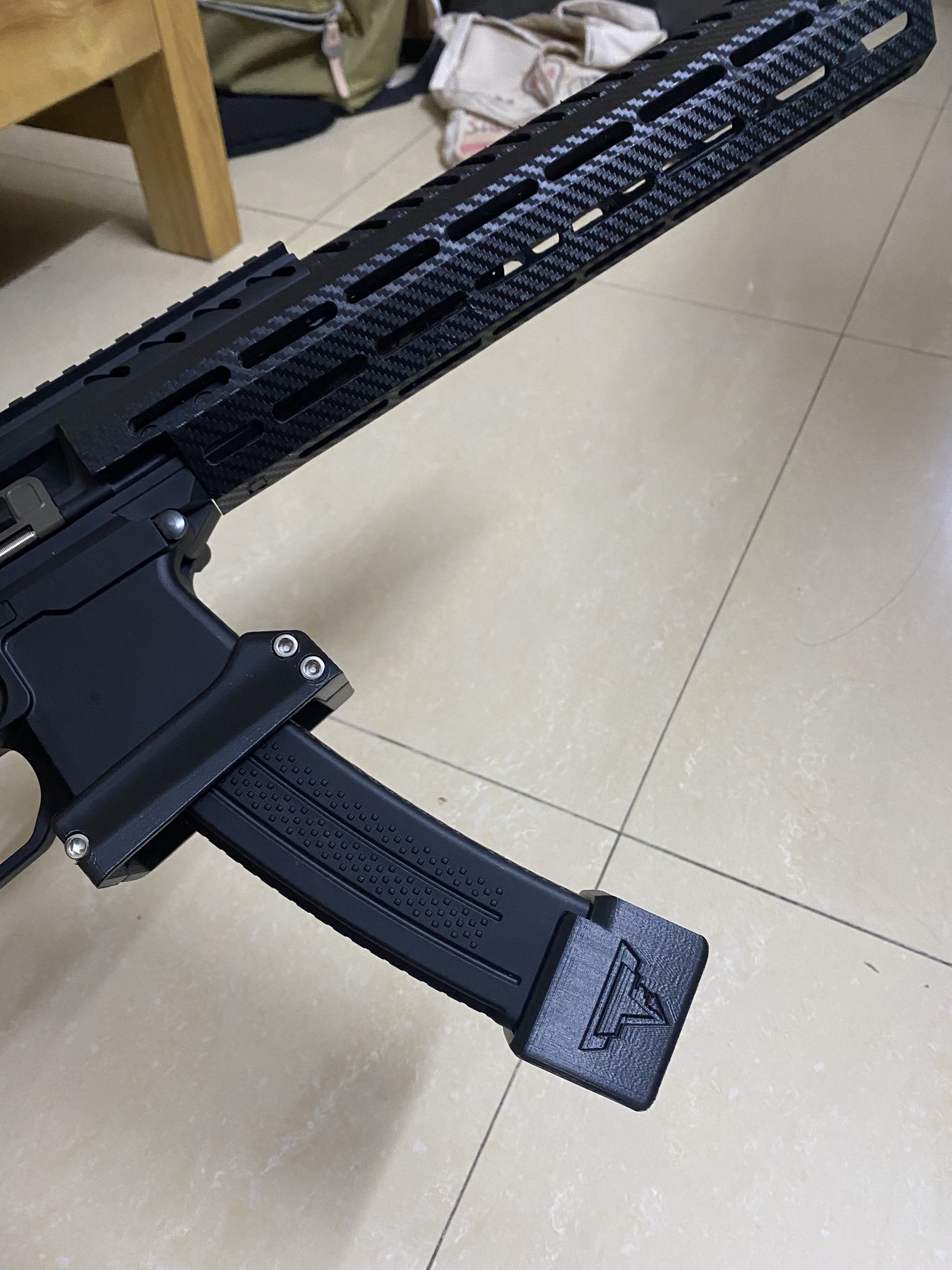 mpx dergi temel uzantı tti airsoft Lehui Marui umarex smg tabanca John fitil 3D print model - Mito3D