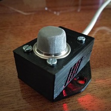mq2 kutusu aracı arduino durumda tutucu duman sensörü 3d print model - Mito3D