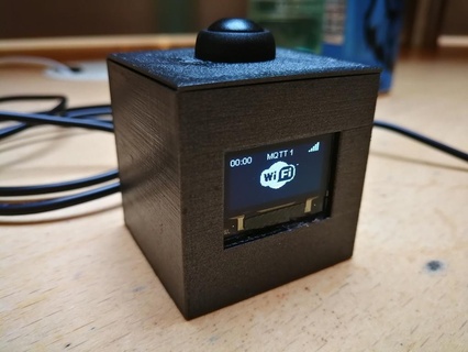 mqtt cube fhem 096 inch wemos d1 mini electronics 3d print model - Mito3D