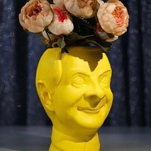 mr fagiolo pentole decorazione vaze uomo testa 3d print model - Mito3D
