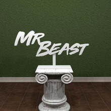mr beast logo art signs logos youtube nice free easy print awesomea 3dpicks 3d print model - Mito3D