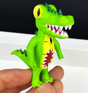 cocodrilo juego gartino chamataki prohibición bricolaje diy juguete juguetes cifras 3d print model - Mito3D