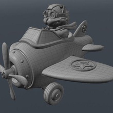 mr fluffed game pilot catovolator sponge donesponjo plane toy gift mrfluffed plan cat 3d print model - Mito3D