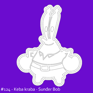 mr krabs - cookie cutter stl file cartoon sponger bob 3d print model - Mito3D