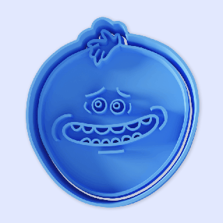 mr meeseeks cookie cutter set 2 box kitchen food art animated series cartoon low poly without support 3d print model - Mito3D