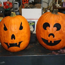 senhor pumpkinhead easy peasy jack-o-lanterns a casa decoração abóbora jack-o-lantern o dia das bruxas 3d print model - Mito3D