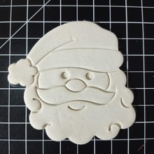 mr santa claus cookie cutter merry christmas 3d print model - Mito3D