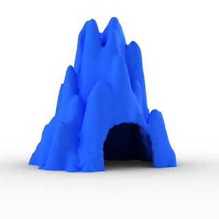 superuomini ghiaccio grotta solid liscio supereroe tavolo paesaggio 3d print model - Mito3D