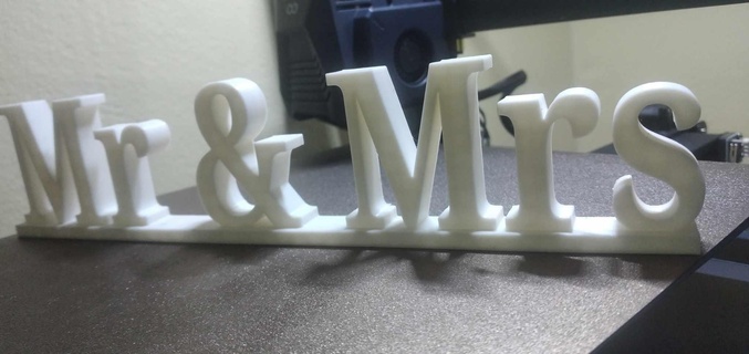 mr & mrs Art wedding and art decor gifts 3d print model - Mito3D