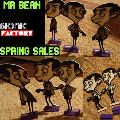 mr bean spring sales art mrbean toy portrait picture artist rowan atkinson cartoon comedy film television johnny english cute body sculpture funny children comics animated character 3d print model - Mito3D