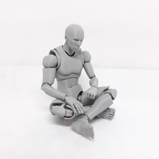 mr figure 3d printed action art model toy articulated 3D print model - Mito3D