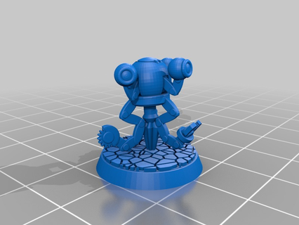 mr handy fallout robot pathfinder starfinder d&d 28mm 3d printing 3d print model - Mito3D