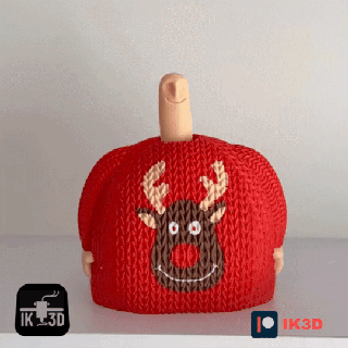 bonito chico feo suéter oculto medio dedo grosero regalos gracioso Navidad decoración broma estante hogar casa 3d print model - Mito3D