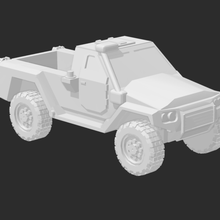 mrap mrav 2-Tür mittlerer LKW Spiel Militär wargame 15mm modern 1 100 Gepanzerte Fahrzeug 3d print model - Mito3D