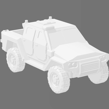 mrap mrav 4 door medium truck game military wargame 15mm modern 1 100 armored vehicle 3d print model - Mito3D