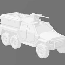 mrap mrav 6x6 transporte de tropas juego militar wargame 15mm moderno 1 100 blindados vehículo camión apc la tropa transportista 3d print model - Mito3D