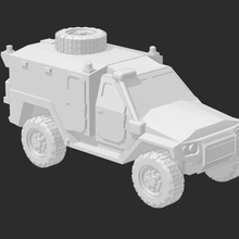 mrap mrav ambulancia juego militar wargame 15mm moderno 1 100 blindados vehículo la 3d print model - Mito3D
