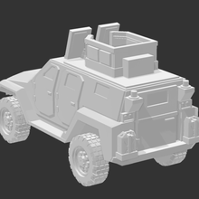 mrap mrav turret game military wargame 15mm modern 1 100 armored vehicle 3d print model - Mito3D