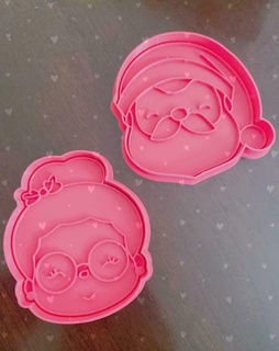 mrs claus santa cutter Tools cutters from cookie 3d print model - Mito3D