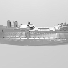 ms yeni amsterdam Hollanda Amerika seyir gemi hal tekne Gemi okyanus astar reçine 1 1000 ölçek model deniz taşıtı doğru 3d print model - Mito3D
