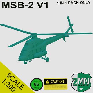 msb 2 helicóptero Rússia Polônia polonês sla resina 1 200 3d print model - Mito3D