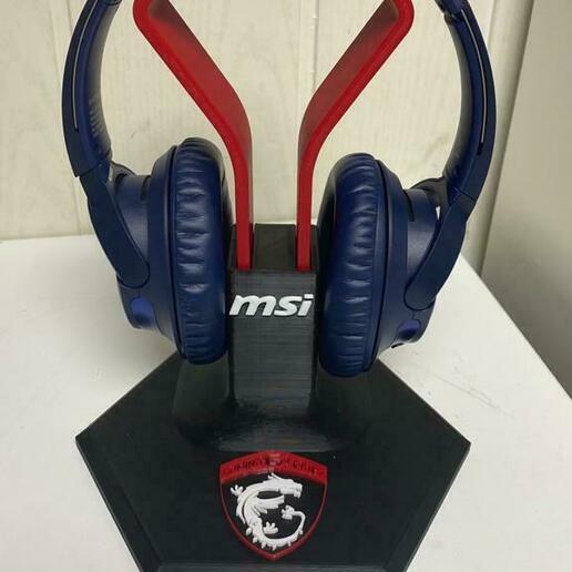 msi In piedi auricolari pcxbox ps4 ps5 giochi giocatore 3D print model - Mito3D