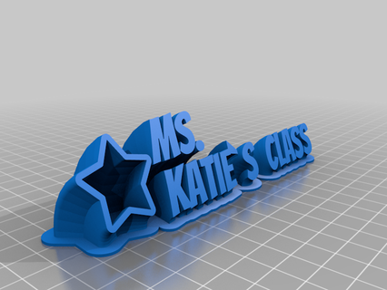 mskatie's class customized office 3d print model - Mito3D