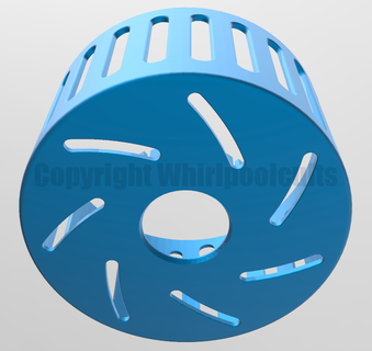 mspa filtre balles 125mm tourbillon spa tube chaud bassin 3d print model - Mito3D