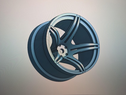 mst drift twin spokes concave 9mm offset 5 spoke wheels rims rmx rrx alloys 1 10 3d print model - Mito3D