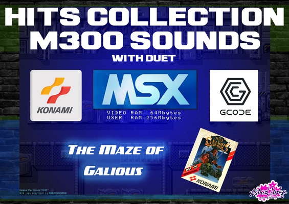 msx - maze of galious musique a sur imprimante 3d m300 sound gcode biqu b1 konami 3d print model - Mito3D