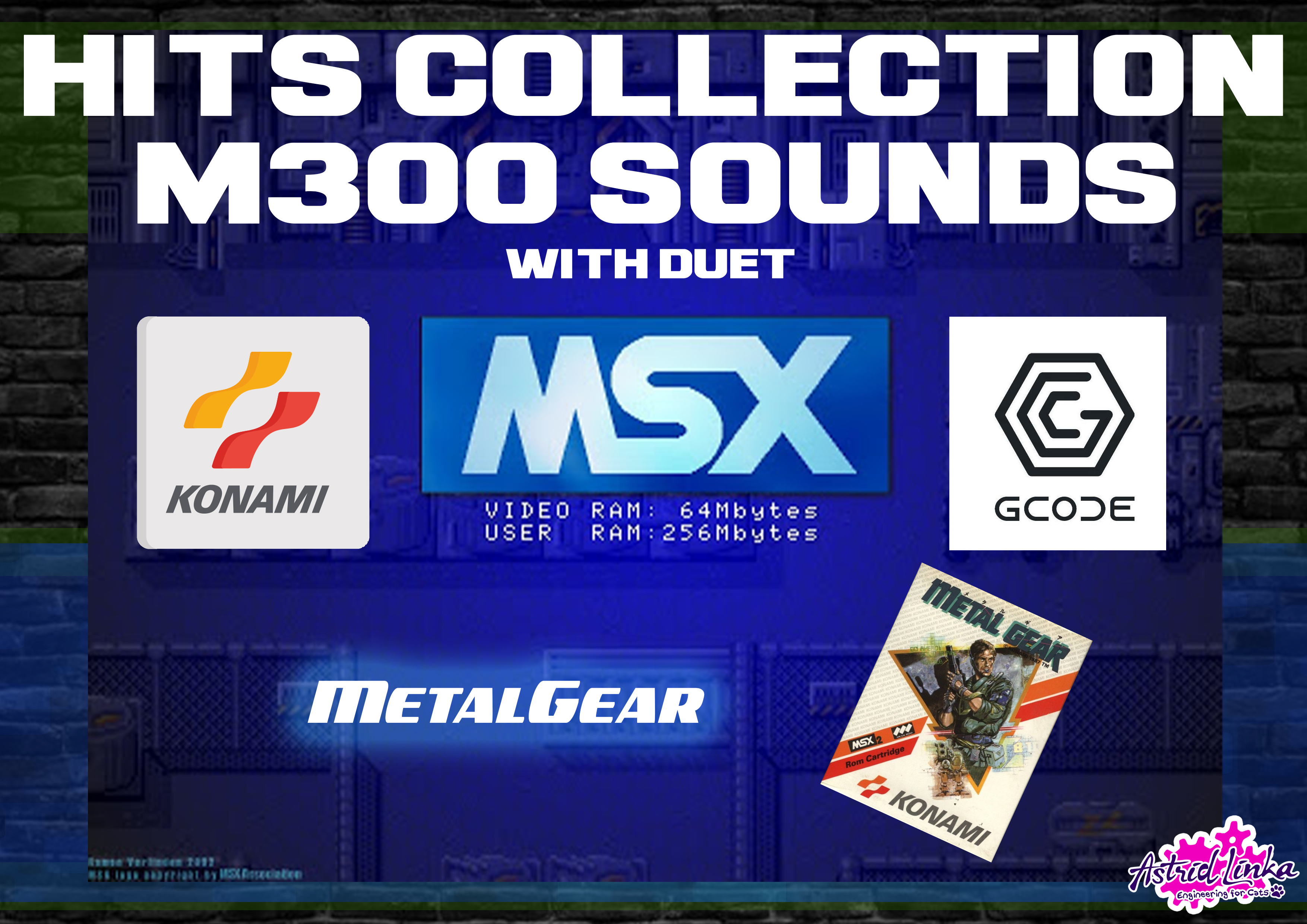 msx - metalgear sur imprimante 3d m300 sound gcode biqu b1 konami musique 3D print model - Mito3D