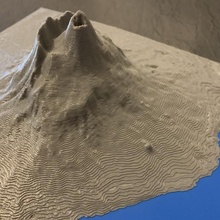 mt Vesuvio Napoli Italia carta geografica paesaggio geografia formazione scolastica vulcano topografia satellitare scuola 3d print model - Mito3D