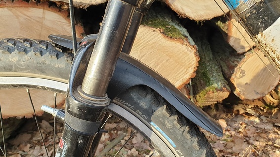 mtb bicicleta guardabarros defensa montaña barro proteccion rueda frente 3d print model - Mito3D