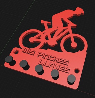 mtb llave soporte llaves bicicleta 3d print model - Mito3D