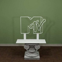 mtv logo art signs logos tv television stand sign music log emblem 3dpicks 3d print model - Mito3D