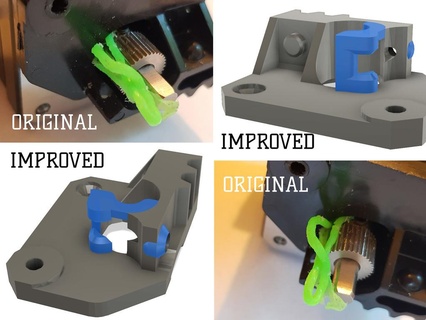 mejorado filamento camino escapar flexible wanhao i3 3d impresora extrusoras 3d print model - Mito3D