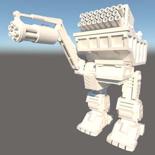 muckraker battlemech redesign battletech mech mecha wargame wargames wargaming robot tabletop war industrial 3d print model - Mito3D