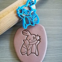 mudkip pokemon cookie cutter animation gaming baking dough shape kitchen bake cookies speculoos 3d print model - Mito3D