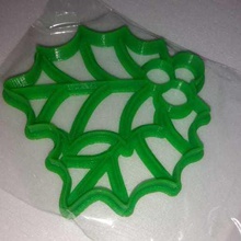 muerdago de navidad deja cortadores galletas casa hojas el muérdago las cookies los 3d print model - Mito3D