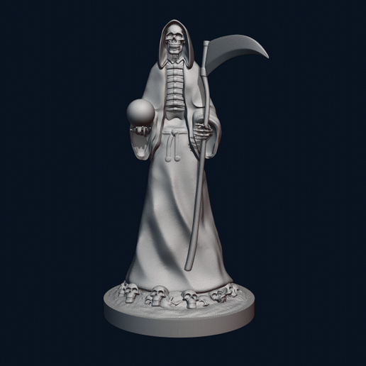 muerte art oz mistic caractère reaper faucheuse la mort santa 3D print model - Mito3D