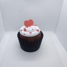 muffin shaped caja tipo 1 joyería joya san valentin día corazón mollete 3d print model - Mito3D