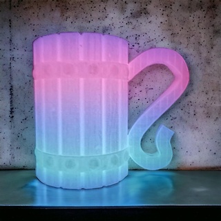 mug mug cup soda beer holder wood dice roller  3d print model - Mito3D