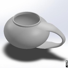 caneca 13b a casa brinquedo arte printable chá o café 3d print model - Mito3D