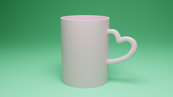 mug heart handle stl cup sheikoner tutorial 3d print model - Mito3D