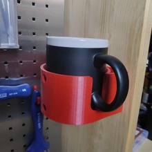 mug holder screw mount tool workbench holders boxes 3d print model - Mito3D