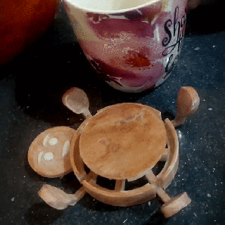 mug hugger christmas printinplace mechanical cookies cookie toy 3d print model - Mito3D